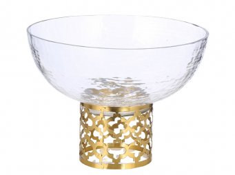 AK.JA0172 GOLD LOTUS MEYVELK BYK 25*19 CM